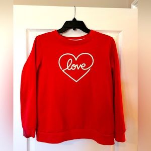 Cat & Jack Love Sweatshirt size 14/16, so soft!